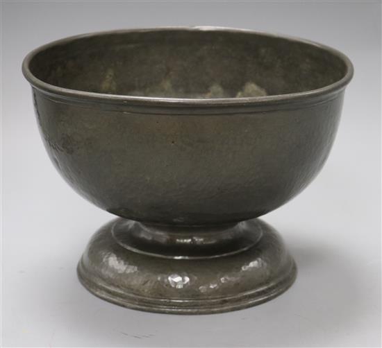 A Liberty Tudric pewter circular bowl diameter 23cm